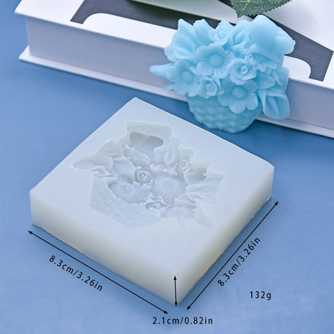 Blumenkorb Silikonform Schmetterling Relief Für DIY Kuchen Fondant Schokolade Kerzen Seifenherstellung Backen