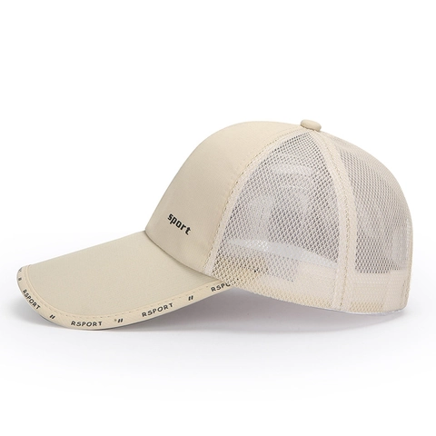 Breathable Mesh Polyester Baseball Cap Outdoor Sun Protection Sport Trucker Hat Lightweight Adjustable Fashion