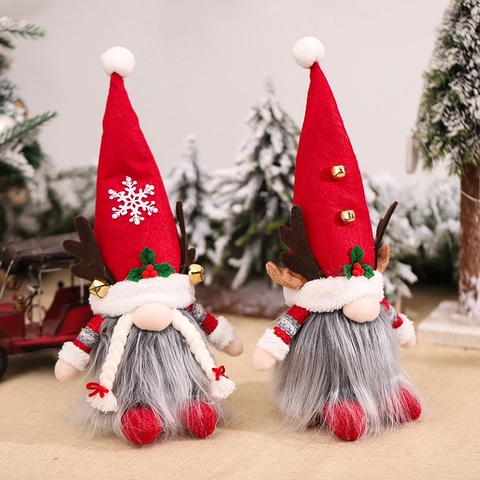 Leuchtende Weihnachtswichtel Plüsch Mit Rentiergeweih Schwedische Tomte Puppe Leuchtende Weihnachtsdeko Figur Für Zuhause