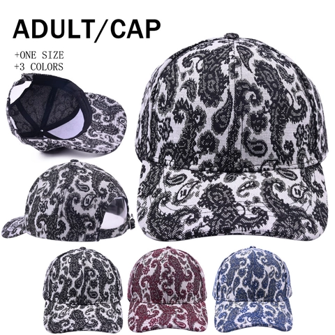 Cappello Da Baseball Stampa Paisley Vintage Cotone Regolabile Cappello Da Sole Outdoor Sport Casual Per Uomo Donna