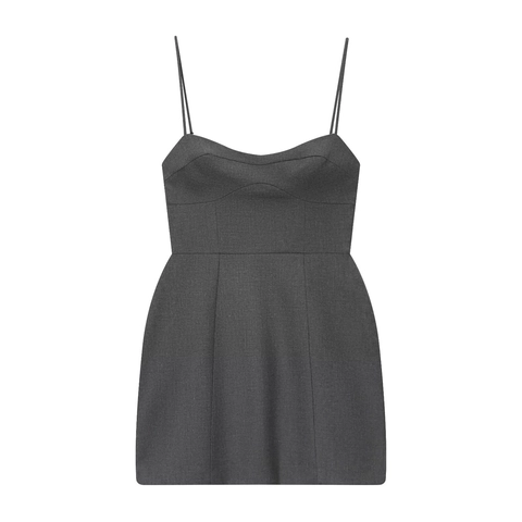 Women Mini Suspender Dress Sleeveless Slim Fit Polyester A-Line Sexy Cocktail Party Clubwear Solid Color Elegant Outfit