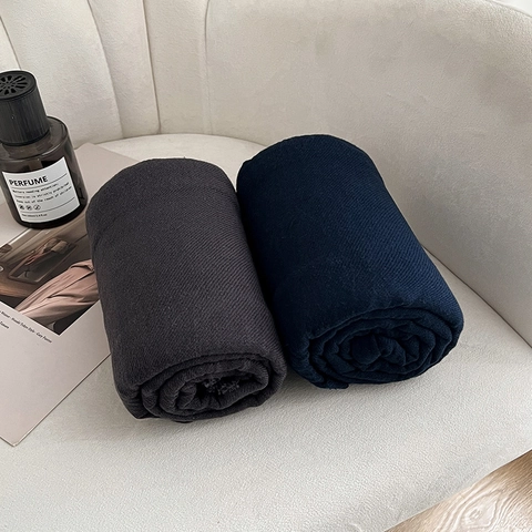 Meditation Shawl Scarf Cotton Woven Warm Soft Solid Color With Tassels For Yoga Prayer Home Office Travel Versatile Throw
