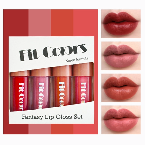 Βελούδινο Ματ Lip Gloss Και Λαμπερό Glitter Lip Glaze Αδιάβροχο Μακιγιάζ Μεγάλης Διάρκειας Για Γυναίκες