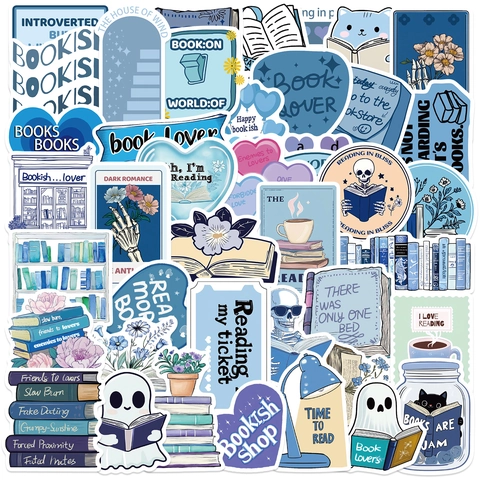 Adesivi Per Lettura Impermeabile PVC Vinile Per Laptop Scrapbook Bookish Nerd Smut Tema Decorativo