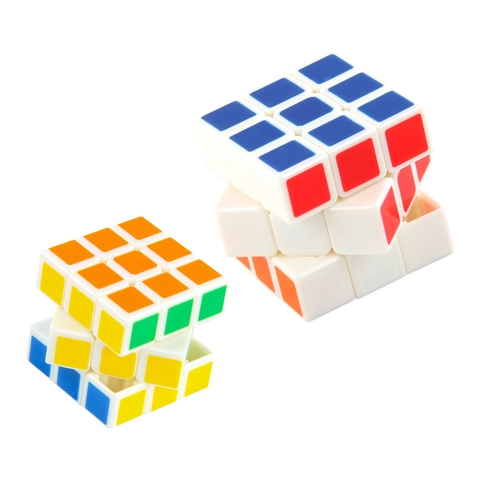 Mini Speed Cube Educational Puzzle Toy For Kids Brain Training Stress Relief Multicolor Magic Cube Smooth Rotation Finger Toy