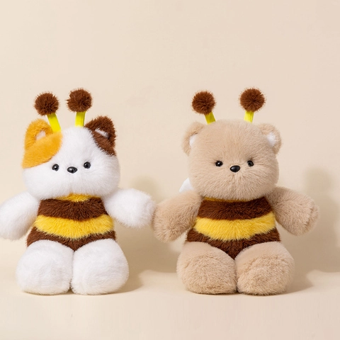 Süßes Tier Plüschtier Bär Schaf Katze Verwandlung Biene Puppe Weiche PP Baumwolle Stofftier Für Kinder Geschenk Heimdekoration