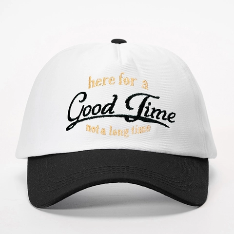 Cappellino Da Baseball Color Block Poliestere Regolabile Protezione Solare Outdoor Casual Ricamo Slogan