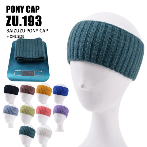 Women Ribbed Knitted Yarn Headband Elastic Solid Color Wide Hair Band For Yoga Sport Washing Face Winter Warm Accessories