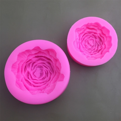 Peony Rose Flower Silicone Mold 3D Flower Shape DIY Bakeware For Candle Soap Cake Mousse Chocolate Plaster Resin Art