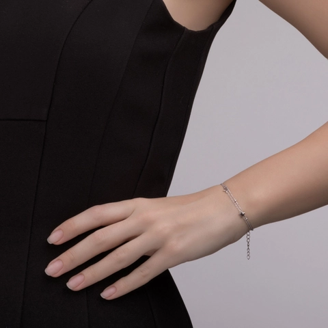 925 Sterlingsilber Doppelschichtige Stern Fußkettchen Armband Für Damen Minimalist Mode Verstellbarer Sternschmuck