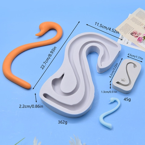 Schwanenhals Silikonform Für Tortendekoration Fondant Schokolade DIY Handwerk 3D S-Form Kronen Design