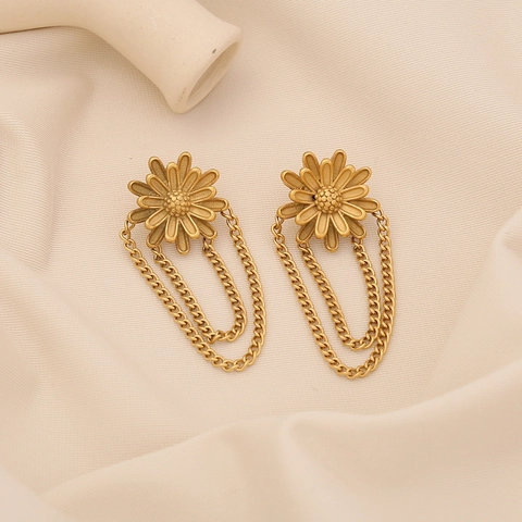 Edelstahl Quasten Ohrringe Für Damen Schleife Herz Blume Zirkonia Inlay Vergoldet Elegant Minimalistisch Vintage Ohr Schmuck