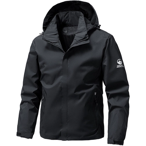 Heren Outdoor Winddichte Jas met Capuchon Casual Sport Sportieve Windjack Full Zip Capuchon Activewear Jas