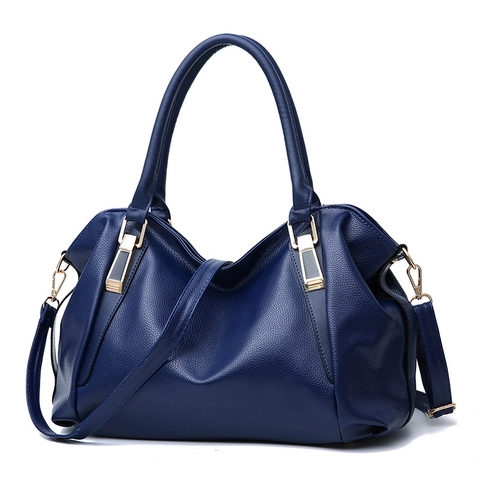 Women Handbag Litchi Grain PU Leather Large Capacity Crossbody Shoulder Bag Gold Hardware Elegant Daily Casual