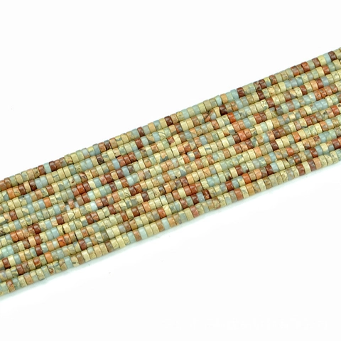 Perle In Pietra Naturale Pelle Di Serpente Mini Distanziatori Cilindrici Piatti Per Creazione Di Gioielli Fai Da Te Colorate Intagliate A Mano