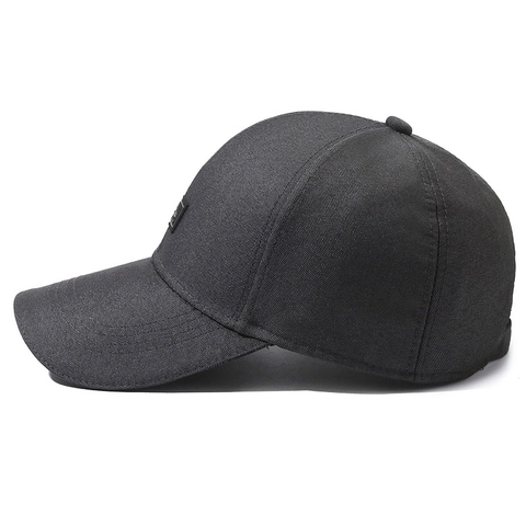 Gorra De Béisbol Hombre Protección Solar Ajustable Algodón Poliéster Visera Curva Parche Montaña Casual