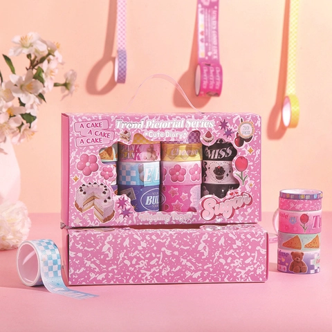 Nastro Adesivo Washi Tape Per Scrapbooking DIY Diario Arte Decorativa Vintage Unicorno Animali Cancelleria Carina Regalo
