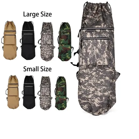 Waterproof Skateboard Gear Backpack Nylon Oxford Cloth For Longboard Yoga Mat Diving Fins Outdoor Sports Carry Bag