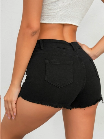 Women High Waisted Denim Shorts Sexy Ripped Distressed Stretchy Frayed Hem Summer Casual Cotton Fashion Hot Pants
