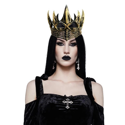 Gothic Krähen Schädel Krone Stachelige Rabe Tiara RP Schaum Cosplay Party Requisiten Halloween Kostüm Zubehör Verstellbar