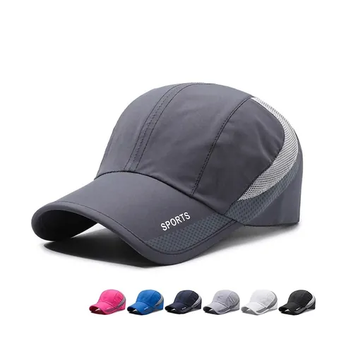 Casquette De Baseball En Maille Respirante À Séchage Rapide Protection Solaire Chapeau De Sport De Plein Air Réglable