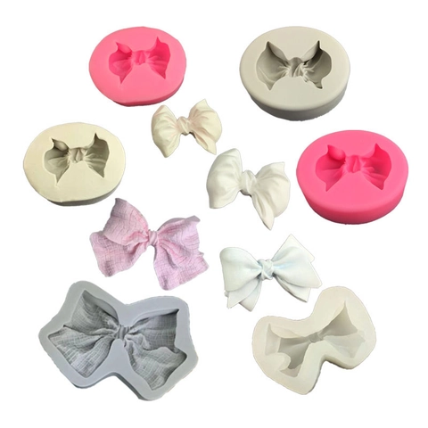Dimensional Bowtie Silicone Mold DIY Fondant Chocolate Cake Decorating Tool For Soap Candle Making