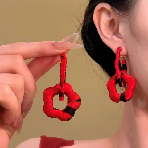 Vintage Boho Blume Ohrringe Mit Silbernem Ohrstecker Bunte Glasperlen Gewebte Quaste Handgefertigter Schmuck Für Damen