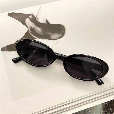 Retro Ovale Zonnebril Vintage PC Montuur Resin Lens Minimalistische Stijl Voor Dames Heren Outdoor Eyewear