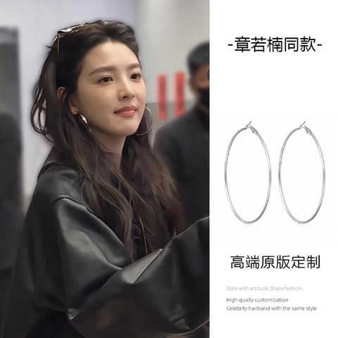 Orecchini A Cerchio Rotondi Minimalisti In Rame Con Perno In Argento Sterling 925 Gioielli Di Moda Per Donna Stile Elegante