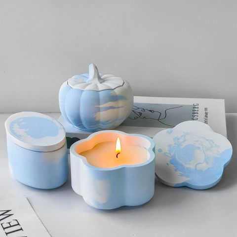 Silicone Mold For Storage Box With Lid DIY Crystal Epoxy Resin Casting Geometric Candle Jar Jewelry Organizer Crafting