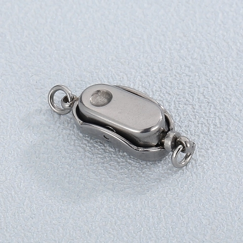 Chiusura Magnetica In Acciaio Inossidabile Connettore Per Gioielli Fibbia Ad Anello Per Collana Bracciale DIY Accessori