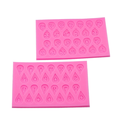 Balloon Letter Number Silicone Mold For Fondant Chocolate Cake Decorating DIY Resin Craft Creative Baking Tool