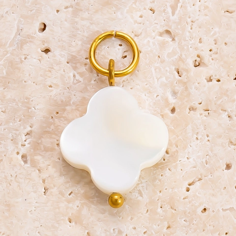 18K Gold Plated Stainless Steel DIY Charms Pendants For Jewelry Making Necklace Bracelet Heart Star Shell Flower