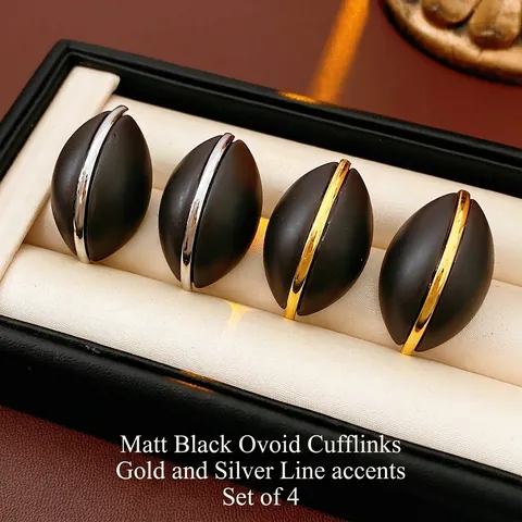 Oval Wood Stud Earrings With 925 Sterling Silver Earring Post Geometric Vertical Stripe Matte Black Minimalist For Women