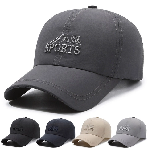 Outdoor Sports Baseball Cap Quick Dry Breathable Sunshade Hat Adjustable Unisex Embroidered Peak Cap