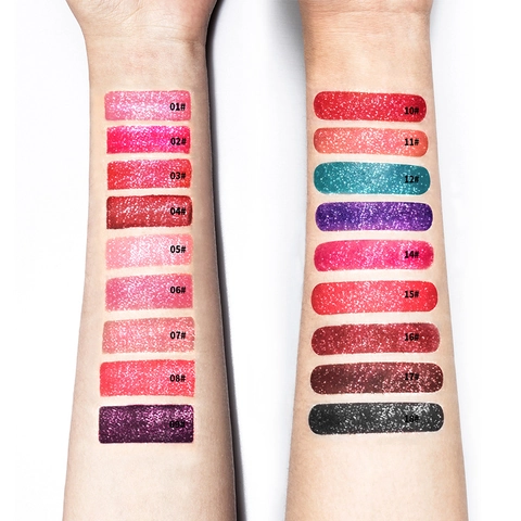Lip Gloss Με Γκλίτερ Ματ Σε Πέρλα Υγρό Κραγιόν Αδιάβροχο Μεγάλης Διάρκειας Λαμπερό Lip Tint Για Γυναίκες