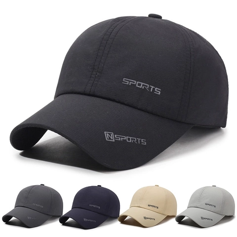 Quick Dry Baseball Cap Lightweight Breathable Sun Protection Outdoor Sports Adjustable Casual Hat For Men And Women