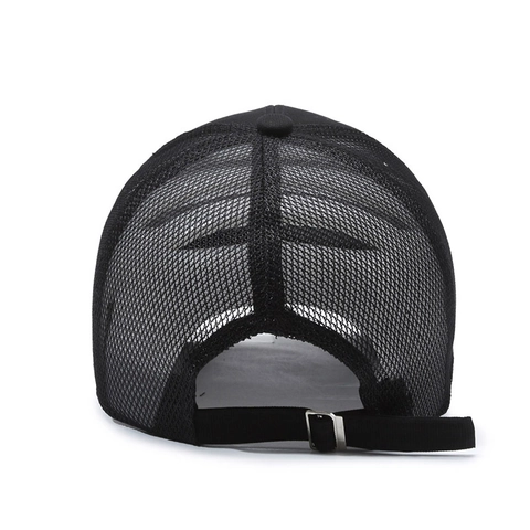 Mesh Trucker Hat Cotton Polyester Breathable Sun Protection Long Brim Letter Embroidery Outdoor Adjustable Unisex Cap