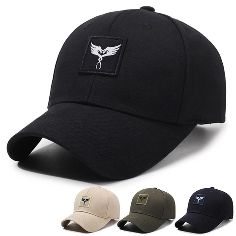 Cappello Da Baseball In Cotone Twill Patch Ali Ricamato Fibbia In Metallo Regolabile Cappello Sole Uomo Donna Casual
