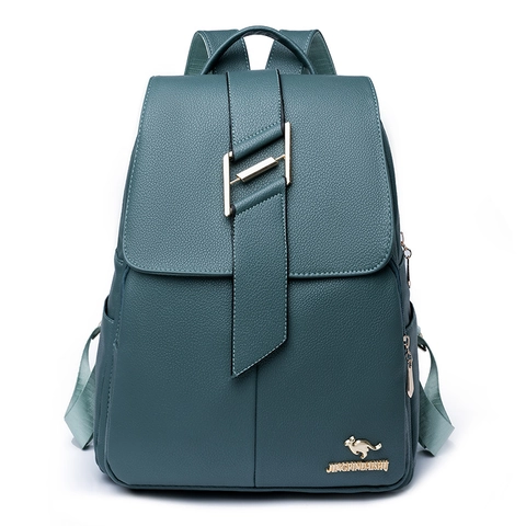 Zaino Da Donna Alla Moda In Pelle PU Texture Litchi Impermeabile Grande Capacità Borsa Casual Per Viaggi E Lavoro