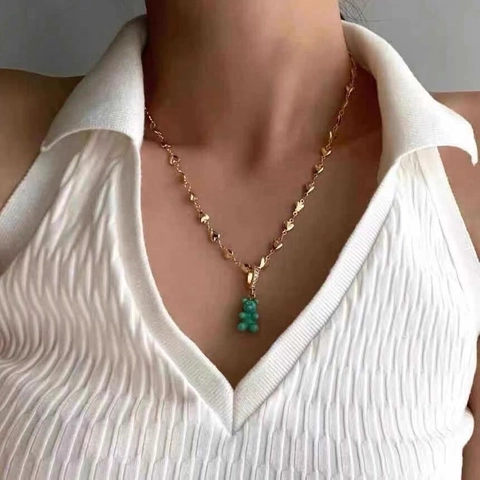 Collana In Acciaio Inossidabile Catena Per Donne Uomini Perla Acqua Dolce Serpente Corda Cuore Colore Oro Argento Versatile