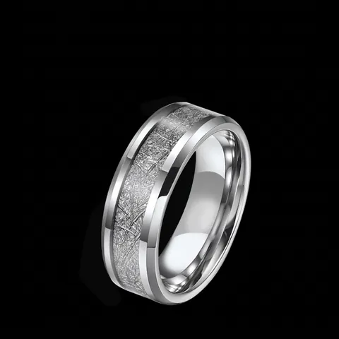 Fashion Men Titanium Steel Ring Rotatable Chain Rime Texture Sandblasted Roman Numerals Inlaid Rhinestone Punk Polished Band Ring Jewelry Gift