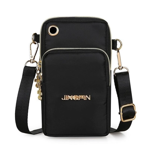 Mini Borsa A Tracolla Per Cellulare In Nylon Impermeabile Pochette Da Viaggio Con Tracolla Regolabile E Ciondolo A Fiore