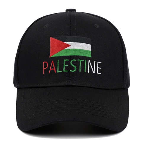 Palestine Flag Embroidery Baseball Cap Cotton Twill Adjustable Vintage Sport Sun Shade Hat For Men Women Outdoors