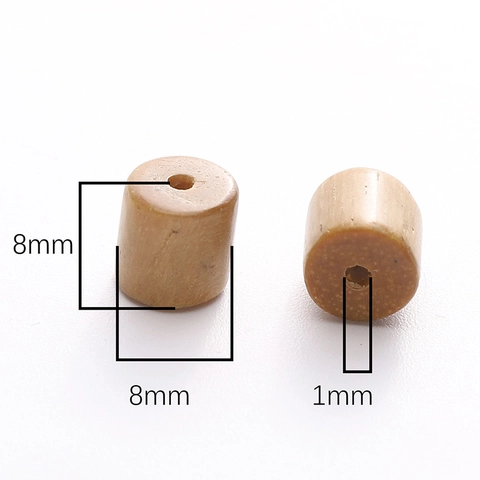 8x8mm Houten Tonvormige Kralen Voor DIY Sieraden Maken Natuurlijke Houtnerf Kralen Voor Armband Ketting Oorbel Materiaal Handgemaakte Knutselspullen