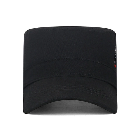 Cadet Cap Baumwolle Twill Flache Militärmütze Verstellbare Metallschnalle Sonnenschutz Outdoor Freizeit Vintage Herren