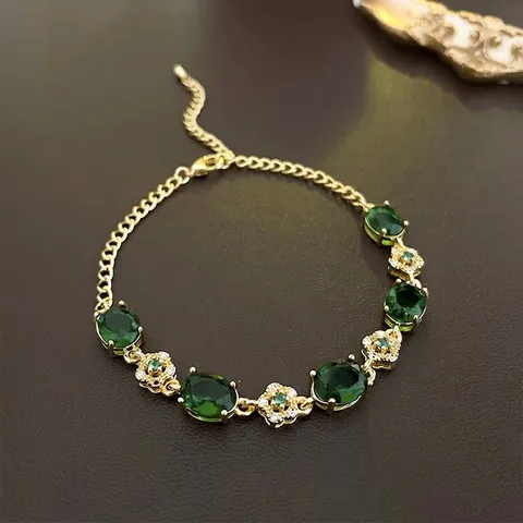 Vintage Legering Armband Met Strass Bloem Fake Kunstparel Hart Gelukskat Verstelbare Elegante Sieraden Voor Dames