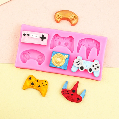 Game Controller Gamepad Silicone Mold For Fondant Chocolate DIY Cake Decorating Baking Tool Retro Gaming Console Shapes