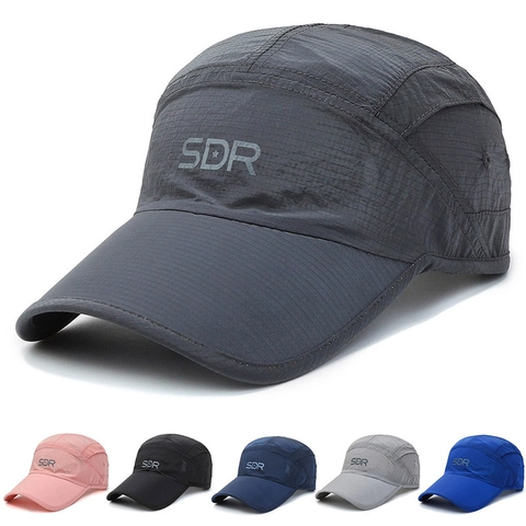Cappellino Da Baseball Asciugatura Rapida Traspirante Poliestere Ripstop Sport All'aperto Cappello Da Sole Regolabile Leggero