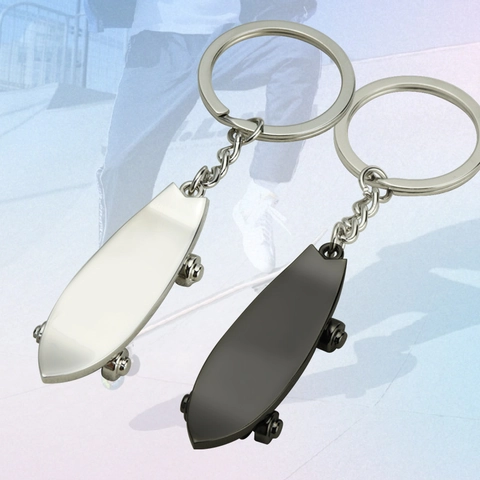 Portachiavi Miniatura Skateboard E Monopattino Lega Di Zinco Pendente Creativo 3D In Metallo Per Borsa Per Uomini E Donne